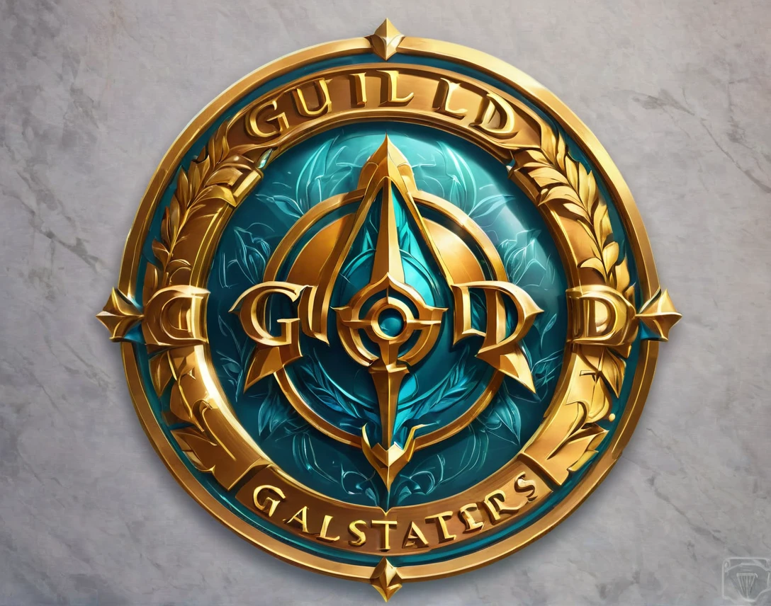 Guild Masters, logo, fantasy gold