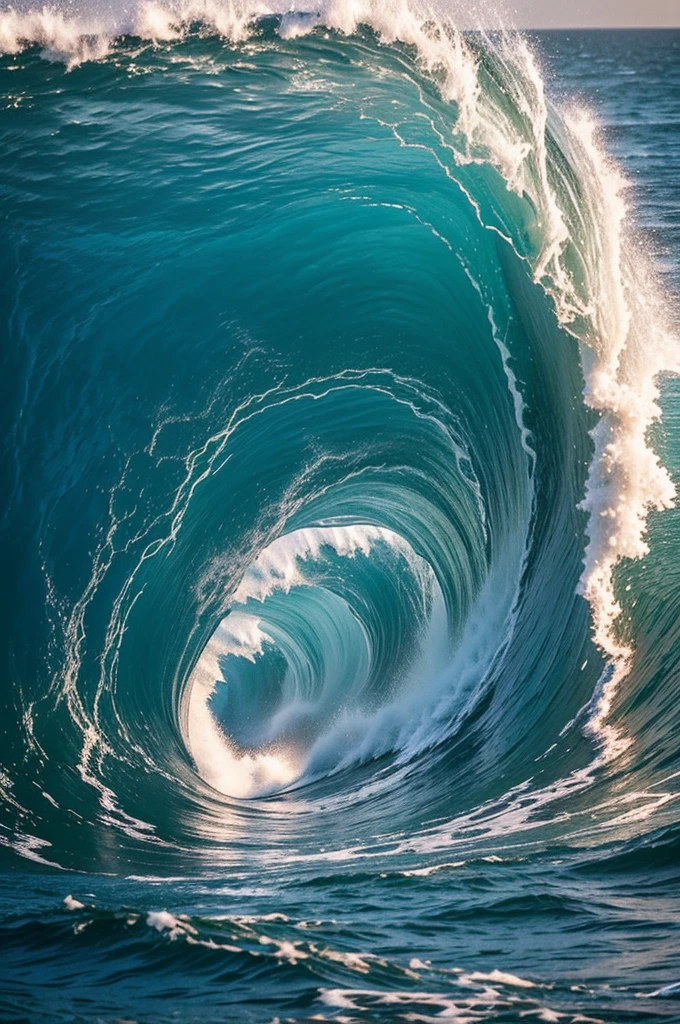 Picture a breeze so powerful it part the sea water. With each force whirl, it creates a ripple that grows into a whimsical huge wave, parting the sea real by the beach