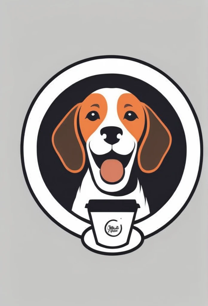 White background
Cute, the beagle is sticking out his tongue and laughing,
There's a coffee cup on the beagle's head
I'm on board.
a playful and cute logo
Beagles and Coffee Cups
A stylish logo for a dog cafe
Inside the circle logo, a cute beagle smiling with its tongue sticking out
a stylish coffee cup
Happy Logo
Cute Logo
chic and modern design
The logo uses only orange, white and black