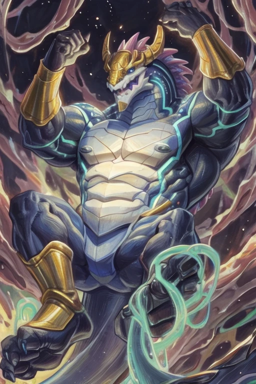 dragon，But because of a moment of carelessness, he was captured by the tiny tentacles。随着触手前段抚过dragon的腋窝，Black pads on nipples and large soles，Every friction，The roars and laughter of unwillingness will obviously rise to a higher level。