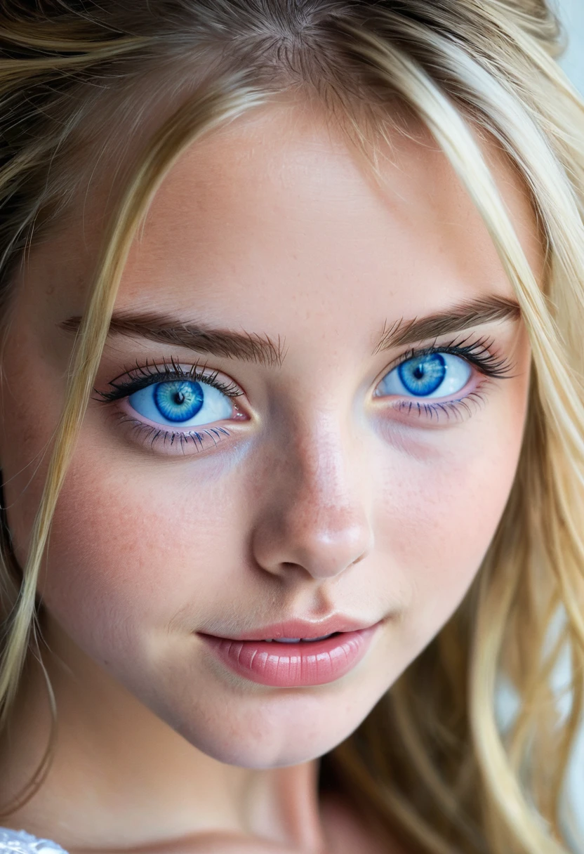 beautiful girl , beautiful blue eyes, No panties