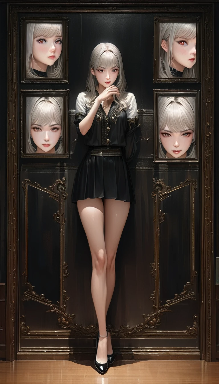 high school girl,(Random Dance Poses),(Best image quality, (8K), Ultra-realistic, 最high quality, high quality, High resolution, high qualityの質感, Attention to detail, Beautiful details, Fine details, Highly detailed CG, Detailed Texture, Realistic facial expressions, masterpiece, before, dynamic, bold) slender Full body portrait