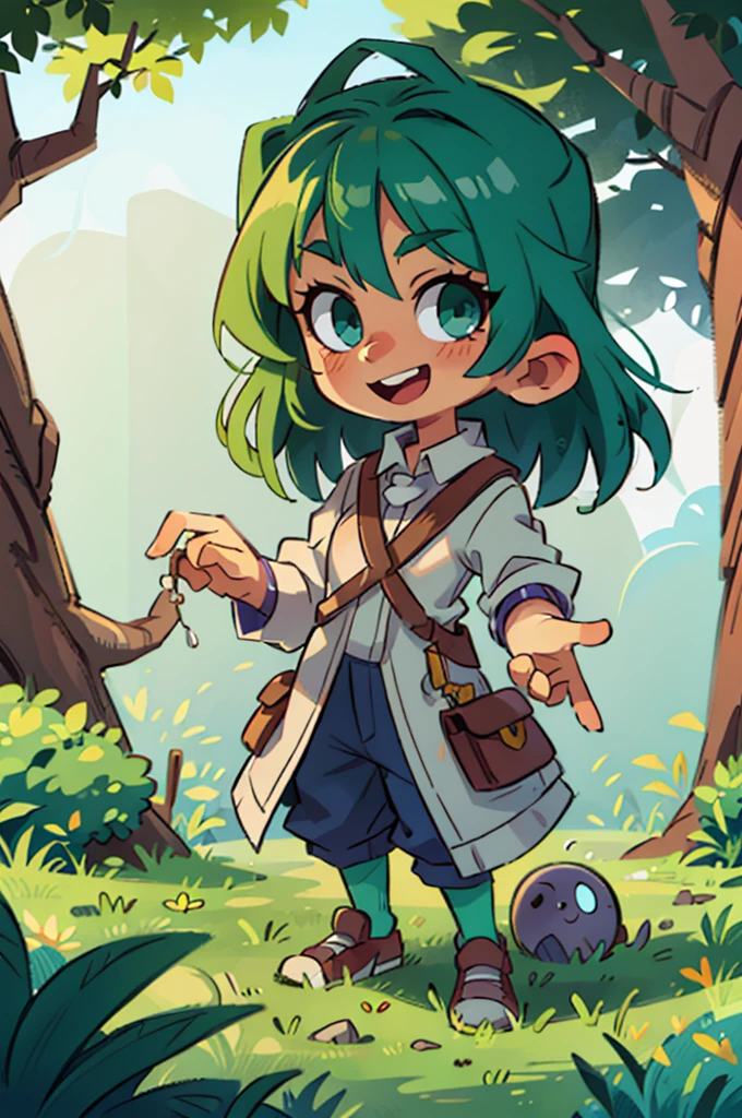 (masterpiece:1.3), (best quality:1.3), (hires, high resolution:1.3), 8k, ultra_detailed, extremely_clear, photograph, beautiful, sharp focus, hdr, (realistic, ultra realistic), BREAK
(green skin, dark green eyes, detailed eyes, big smile, light green hair), dress make with grass,
(medium shot, looking at viewer:1.2), (Tilt shift, bokeh, deep focus), BREAK
fantasy, pathway, trees, grass, bushes, forest, BREAK
evening, sunset, golden hour, (volumetric lighting, harsh shadows, natural lighting, sunlight),