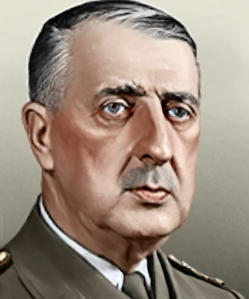 French President Charles de Gaulle, Hoi4 Portrait style 