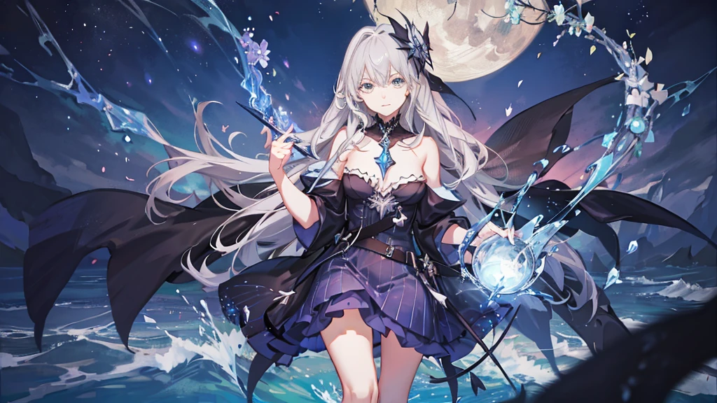 anime styling, Noelle Silva Black Clover, water handling, elements of magic