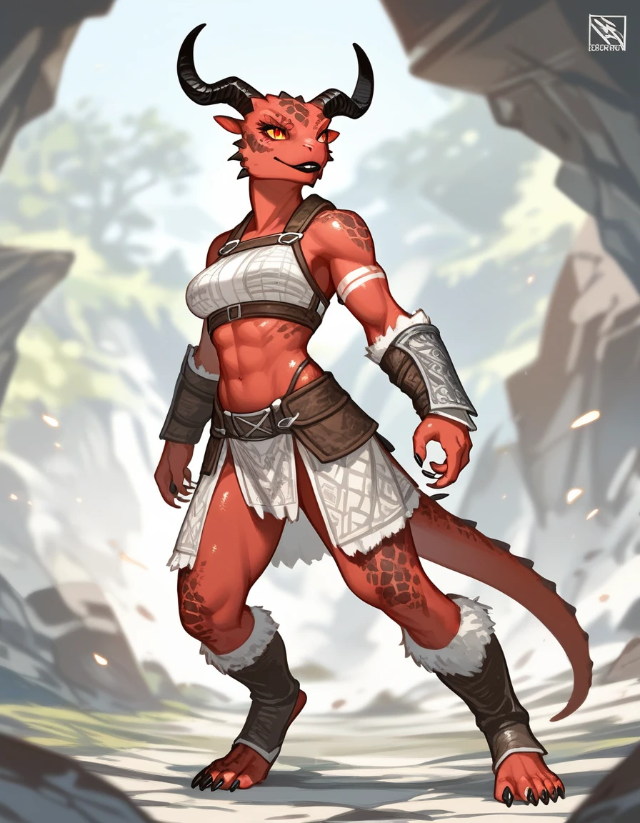 [blaziken], (mayosplash), (wamudraws)], ((masterpiece)), ((HD)), ((solo portrait)), ((front view)), ((furry; anthro)), ((detailed shading)), ((beautiful render art)), ((intricate details)), {anthro; red feathers, red beak, (yellow talon feet), (long white hair), cute teal eyes, (yellow sclera), (half-closed eyes), (medium boobs), (defined muscles), (beautiful feet), cute, shy, wearing full body plate armor, gladiator skirt, gladiator sandals, humanoid feet, holding a spear, nosebleed,bloody nose