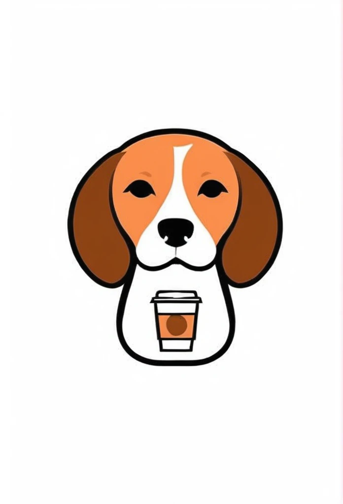 White background Coffee cup on the head of a beagle. The beagle's collar has a coffee cup cafe mark printed on it. Cute, the beagle is sticking out his tongue and laughing,
There's a coffee cup on the beagle's head
I'm on board.
a playful and cute logo
Beagles and Coffee Cups
A stylish logo for a dog cafe
Inside the circle logo, a cute beagle smiling with its tongue sticking out
a stylish coffee cup
ビーグルは舌を出してにっこりかわいく笑っている
Happy Logo
Cute Logo
chic and modern design
The logo uses only orange, white and black