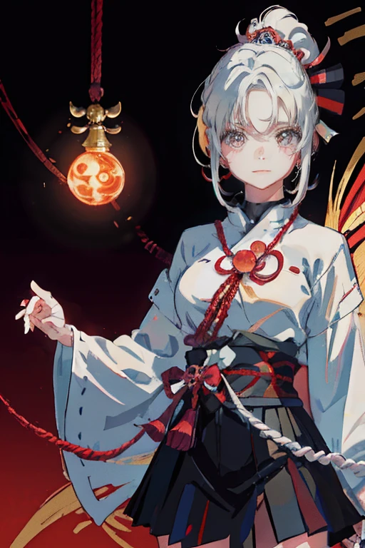 ((best qualityer)), ((work of art)), ((realisitic)) and ultra-detailed pPanasography, Tsuande, Pretty Girl Tsunade de Naruto, Bela , light yellow hair, party, neon lig. She has large ((White hair)), usand a (Top Tech-Wear) and a (black rope, red pattern:1.2) , ((beautiful and aesthetic)), sensuous, breasts big, Panas, breasts big, Eigaka E6