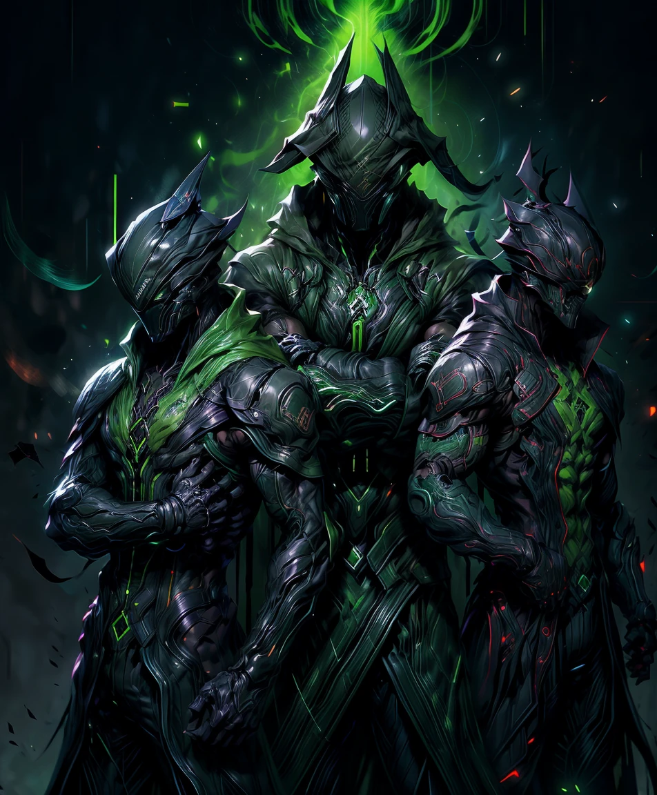 a man in a green jacket and black pants standing in a dark room, wearing cultist green robe, green attire, character from mortal kombat, as a character in tekken, fighting game character, cyberpunk assassin, green hooded mage, cyberpunk outfits, green clothes, the green ninja, wearing leather assassin armor, an edgy teen assassin, cool green jacket, cyberpunk street goon
