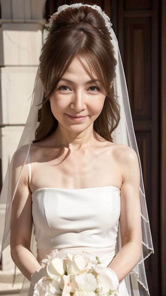 top-quality, masterpiece, hight resolution, Original, highly detailed wallpaper, Viewer's Perspective, Solo, portlate, (A MILF), 70yo, Mature Woman Body Set, Exposing breasts, showing teeth, Staring at this, Floral background, lace thin bra, areola showing through, teats see through, undergarment, (Mature), Natural wrinkles, ultra-realistic, Natural skin, Natural hair color, {{milf}},