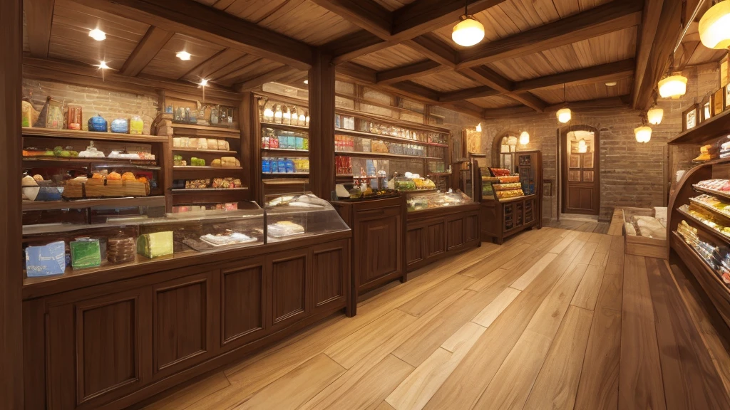 Medieval European style building、Inside the small shop、lobby、reception