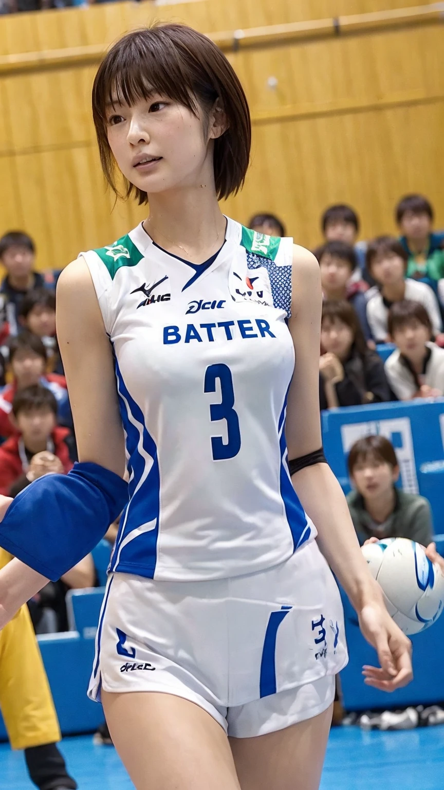 Beautiful Japanese Woman、gym、Volleyball Player