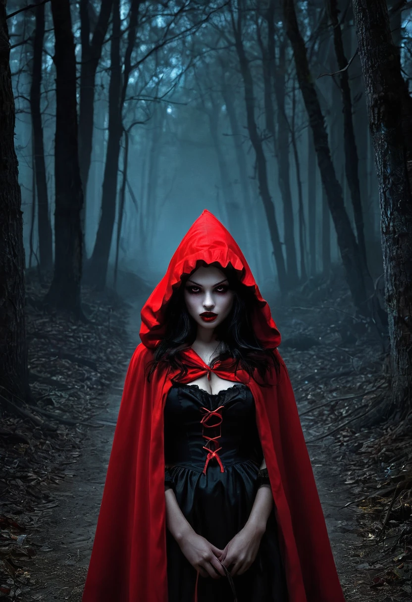 Evil Little red rding hood  horror nightmear 