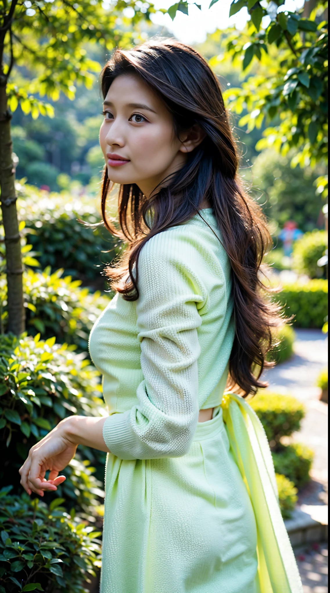 花of庭にいる少女, Vibrant colors, ((photoRealistic)),((Hyper Realistic)),((Sharp focus)),(Highest Resolution),(The most absurd nature),(masterpiece) Depicting a peaceful scene. こof作品, author (Oil paints:1.1), wealthy (green) and delicate (Blooming Flowers). of girl is wearing a (ゆったりandした透明ofキャミソール) Strengthening a vibrant environment. she (細部へof美しい配慮, 美しい唇ofディテール, Long eyelashes) Create a feeling (Tranquility) and wonder. of garden is illuminated and (soft sunlight), Casting Gentle (sunlight) and (Shadow) on the girl and the surrounding nature. of combination of (Realistic, photoRealistic:1.37) detailed, (Sharp focus), and (Bokeh) The effect is (超detailed) and captivating masterpiece. こof作品 is evocative of the (Impressionism) style, and (Colorful palette) that adds depth and richness to the scene, Create emotions (Tranquility) and (joy). of (landscape) 調和ofandれたバランス, 鑑賞者が庭園of雰囲気に浸れるように誘う, feeling the breeze and listening to the gentle rustling of leaves. (((  filters, from  to nose. Zaur)))