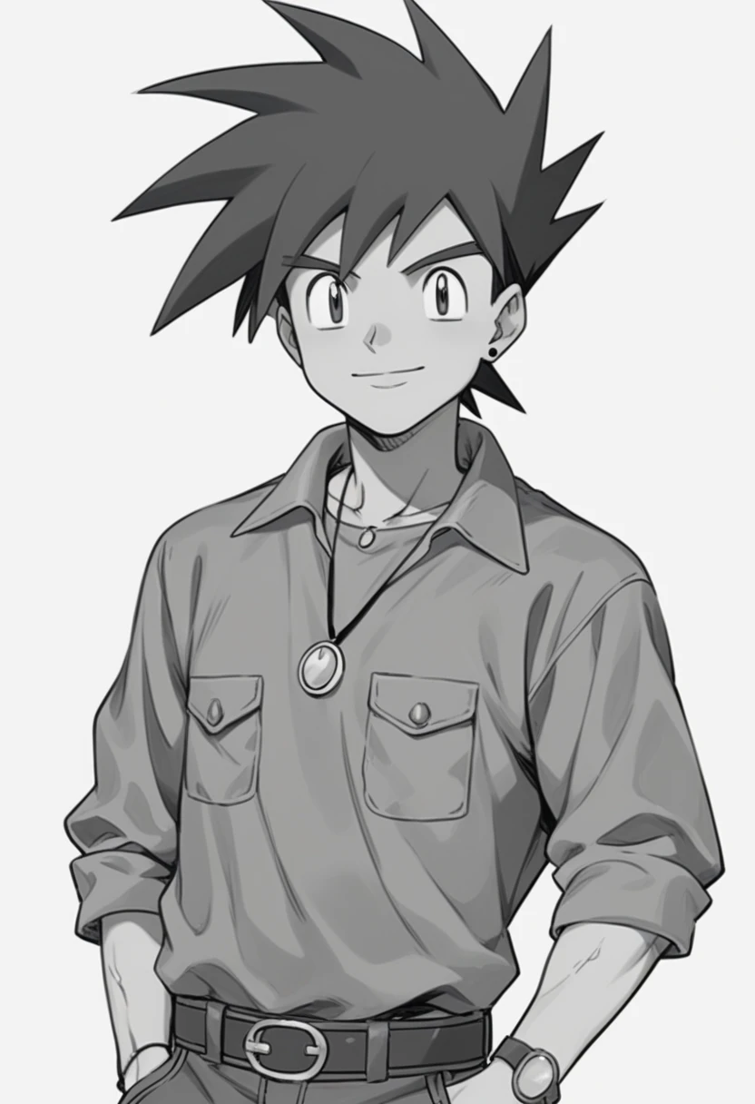 gary oak wearing sinnohoutfit
