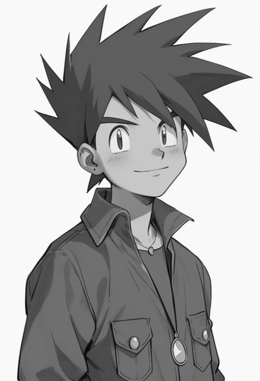 gary oak wearing sinnohoutfit
