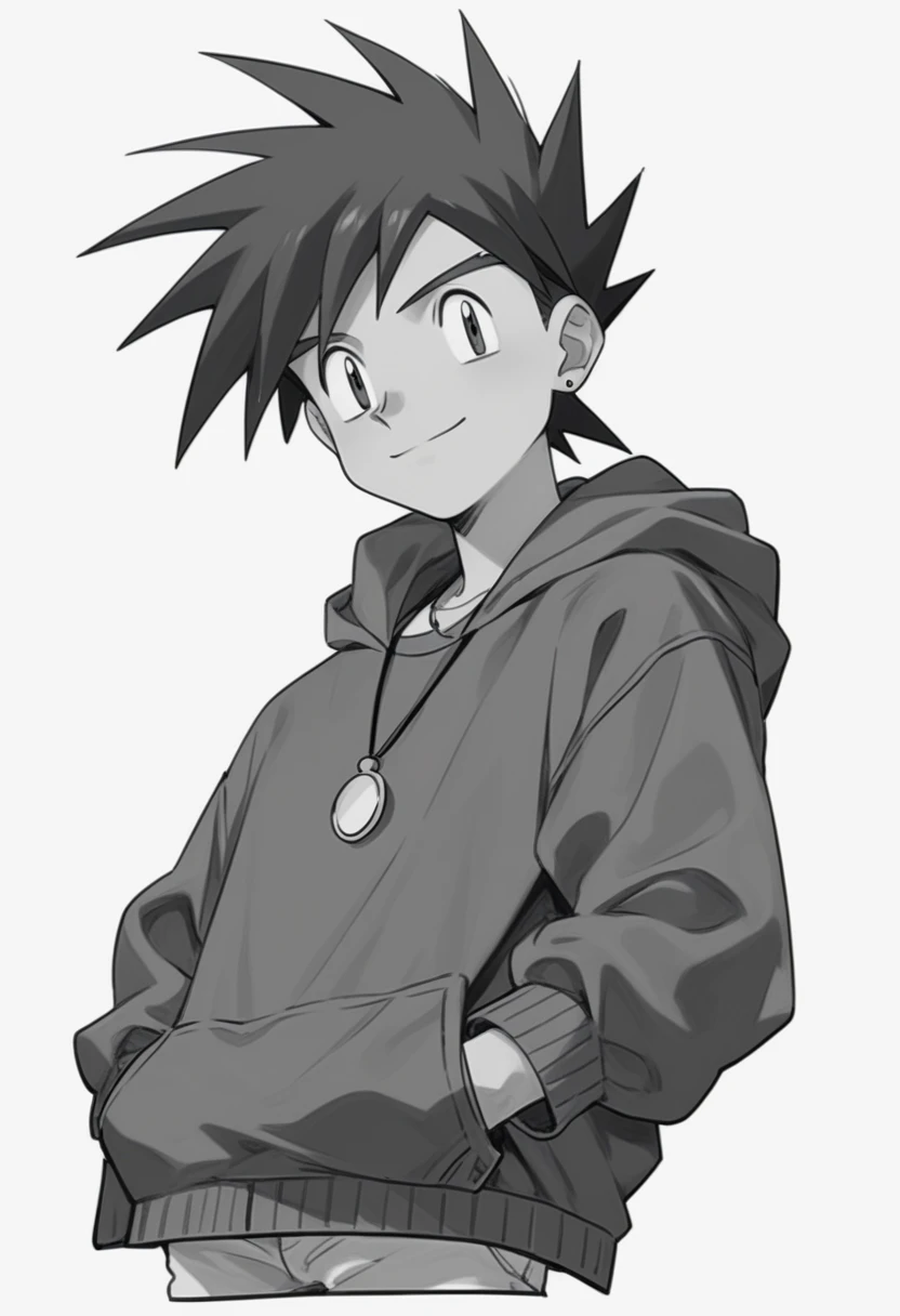 gary oak wearing sinnohoutfit