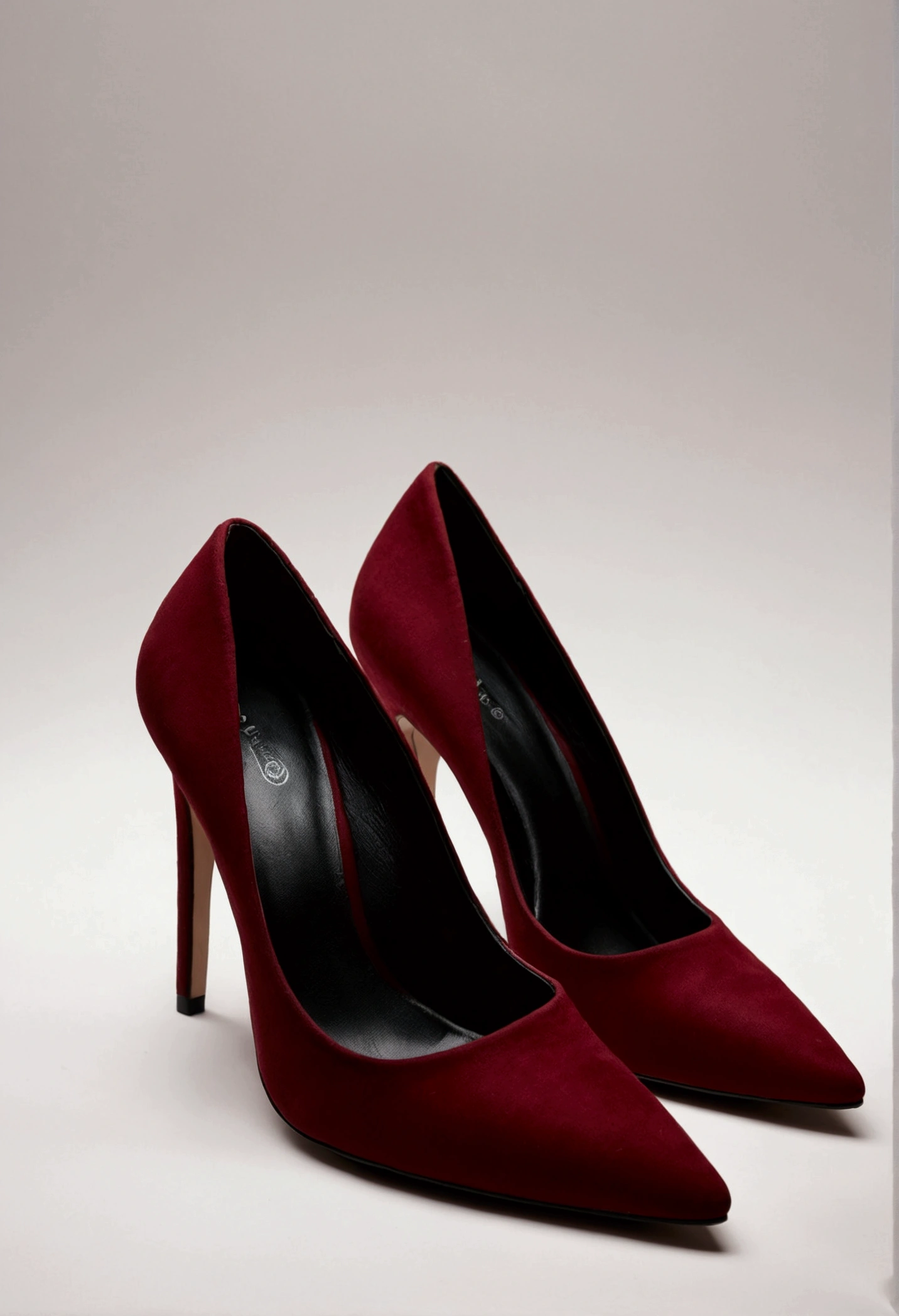 Image of a dark red high heel shoe