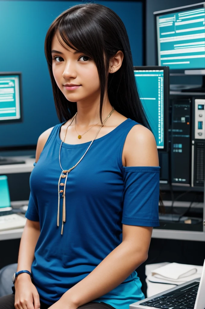 Programmer girl avatar