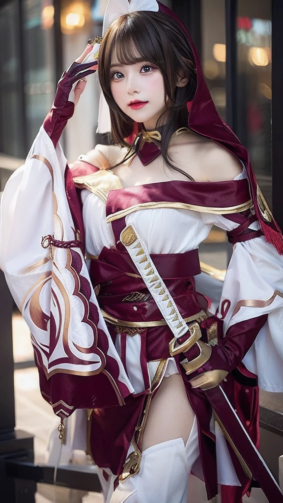 the original god、Lord Angel God of Beauty Cosplay with Short Neckline