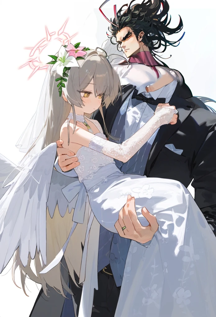 1 boy,huge ahoge,black hairs,long hairs,handsome face