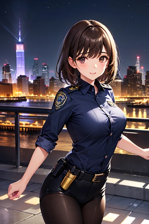anegasaki nene、Shiny brown hair, short hair, (Beautiful brown eyes、Sparkling eyes, Fine grain)、smile、Ultra-detailed eyes、Very detailedな顔, Very detailedな目,


Highest quality, Highest quality, 16K, Unbelievably absurd, Very detailed, delicate and dynamic, SFW, Natural light, The particles reflect the color, Diffuse reflection of light, Vortex of Light, Hudson River, new york, Night view, moon, Create amazing image effects, ,
 (Cute sexy girl, , Pursue the perpetrator, Intense movement, Vibrant, hot, , , , pistol,  Police uniform, new york市警, )