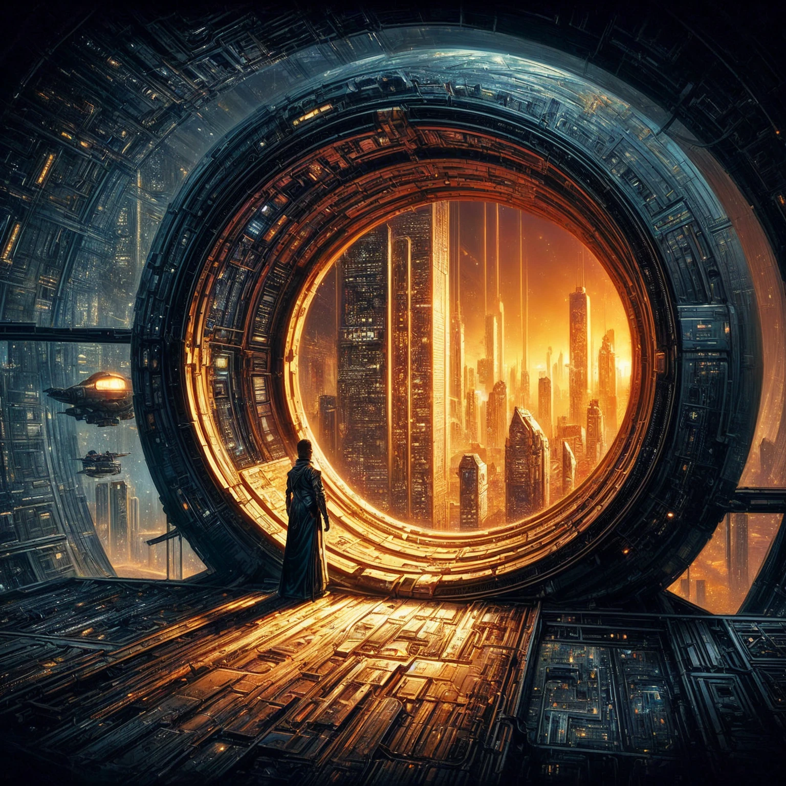 a painting of a bridge leading to a temple in the middle of a mountain, andreas rocha style, highly detailed fantasy art, detailed fantasy digital art, wide angle fantasy art, fantasy art landscape, breathtaking fantasy art, chinese fantasy, cyberpunk chinese ancient castle, inspired by Andreas Rocha, symmetrical epic fantasy art, impressive fantasy landscape, fantasy matte painting，cute