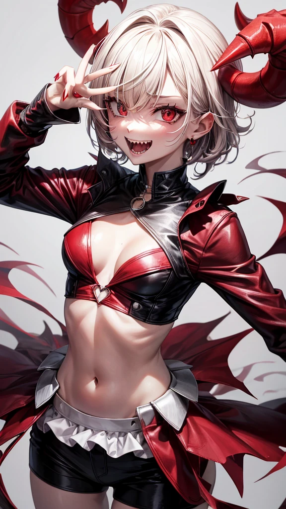 Red devil, sharp teeth