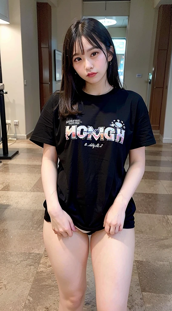 (Oversized_Shirt:1.2)、Oversized_Shirt、
Good Hand、4K、hight resolution、​masterpiece、top-quality、((Hasselblad photo))、foco nítido、(cinematlic lighting)、beautiful  lighting、dynamic ungle、[:(Detail Face:1.2):0.2]、Short women、sixteen years old、Attractive paws、Emphasis on the thighs、slightly thicker thighs、beautiful legs