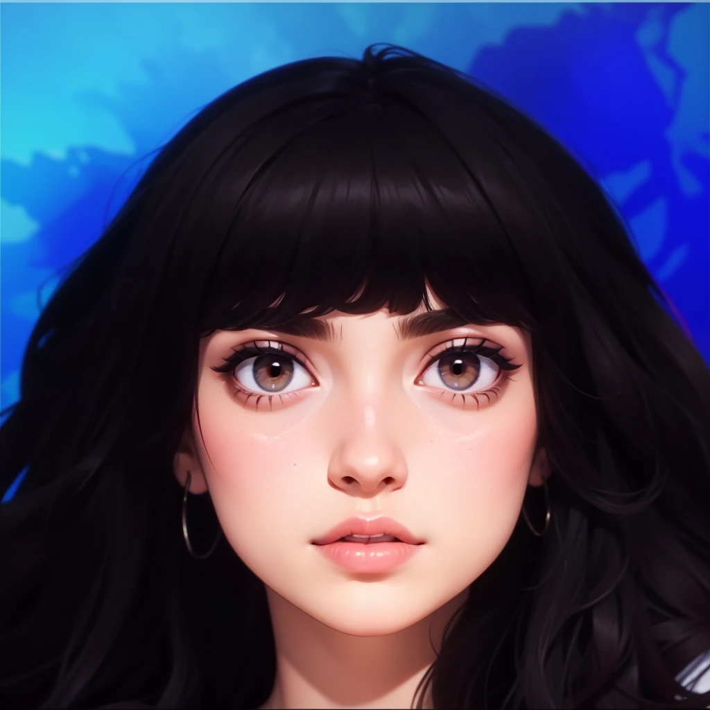  beautiful posing model, curly short dark hair, brown eyes --ar 16:9 -
