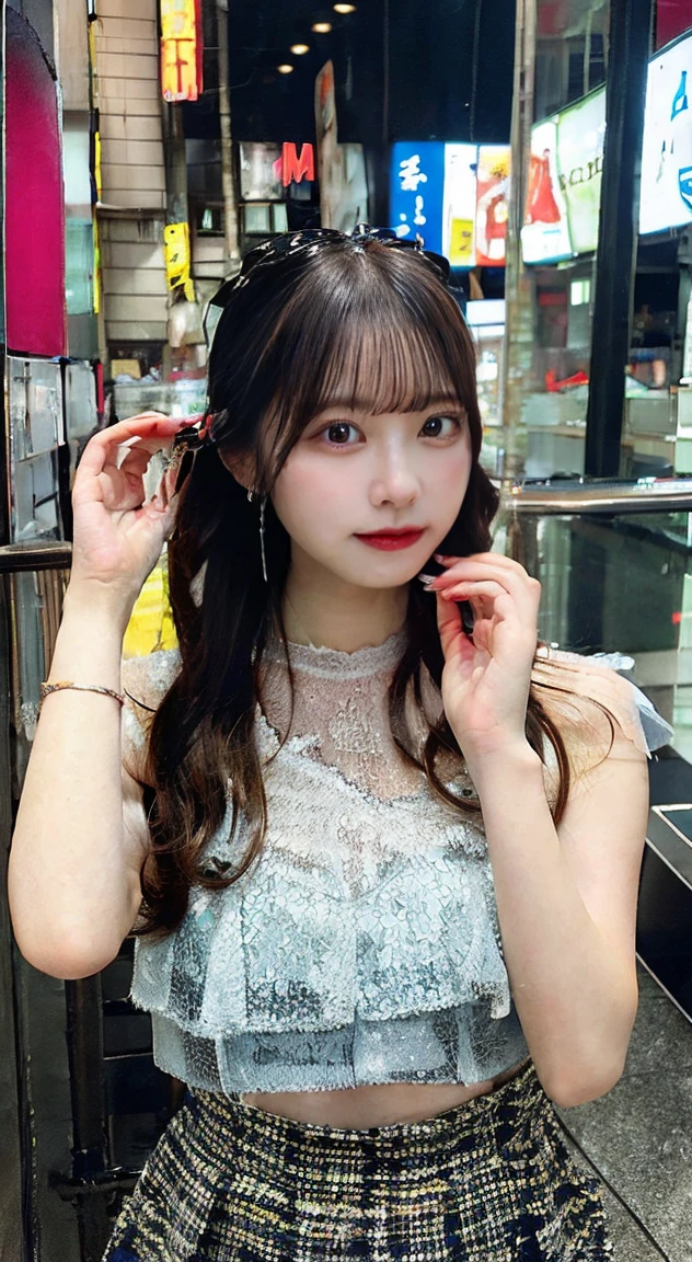 Clear system,Mini dress,mini skirt,whole body、Dressed like a gravure idol