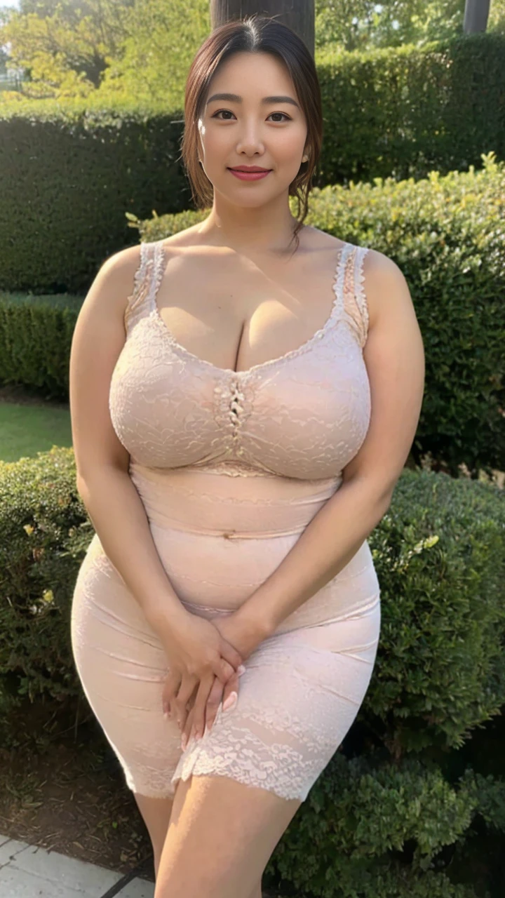 Highly detailed face and skin texture, fine eyes, double eyelid,((mature adult woman))、((middle-aged women))、((55 years old)),((In underwear))、((very good))、medium long brown hair,on the office chair,((big breasts 1.8)), High resolution facial features,gentle smile、Reach out to your audience、