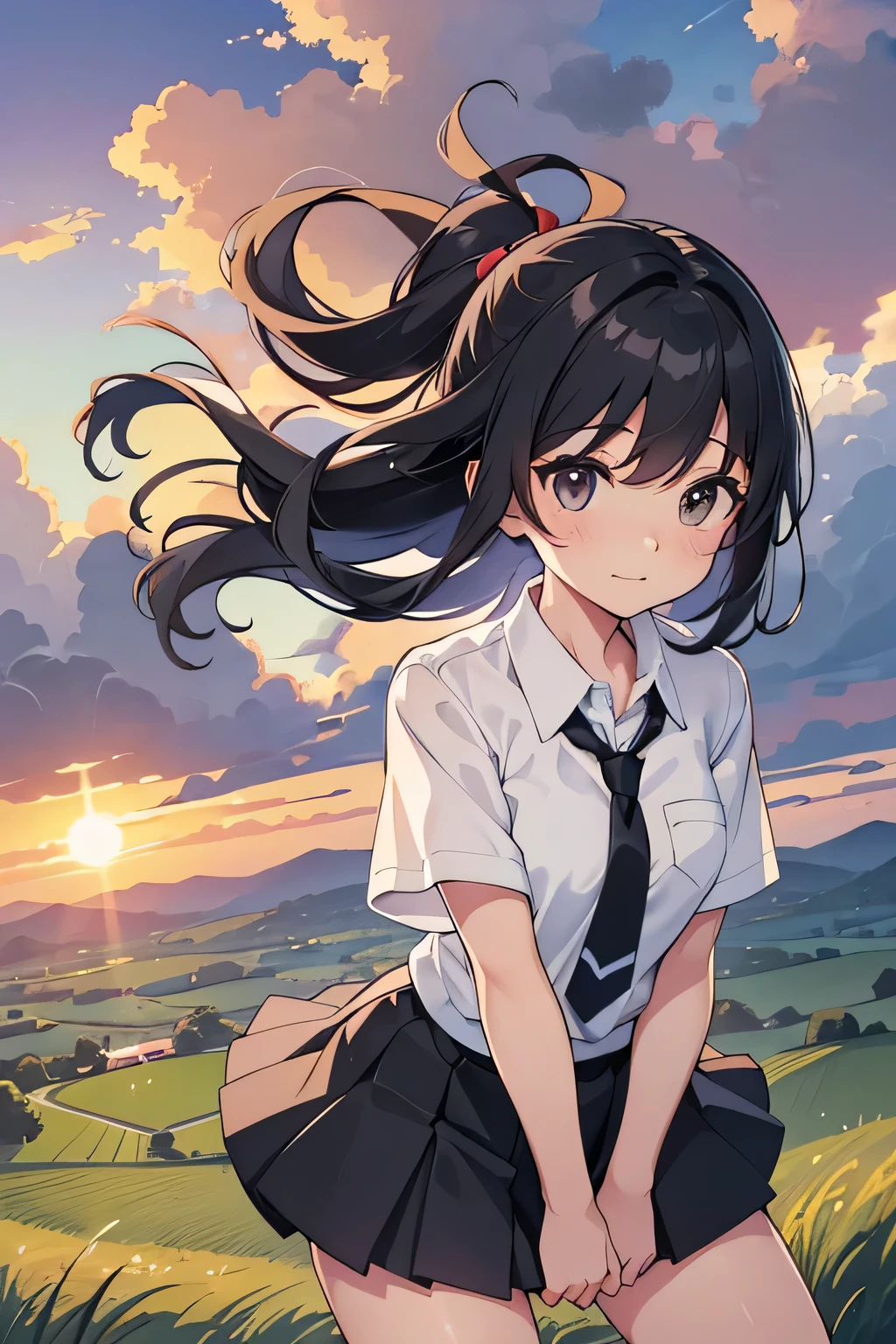 ,((Highest quality,4K, masterpiece:1.3)),((High Resolution)),((It's wonderful)),((Japan countryside:1.2)),((Japan countryside:1.2)),((Japan countryside:1.2)),((Japan countryside:1.2)),((Japanese mountain trails and rice terraces:1.2)),((Standing at the bus stop:1.2)),((Standing at the bus stop:1.2)),(Do not split frames),(Do not split),(Do not split),(sunset:1.2),(sunset:1.2),(sunset:1.2),(sunset:1.2),(One woman:1.8),(One woman:1.8),(One woman:1.8),((dutch angle shot:1.2)),((dutch angle shot:1.2)),((upper body shot:1.2)),((upper body shot:1.2)),((upper body shot:1.2)),((shoot from above:1.2)),((shoot from above:1.2)),((school uniform, short sleeve shirt:1.2)),((school uniform, short sleeve shirt:1.2)),((school uniform, short sleeve shirt:1.2)),((school uniform, short sleeve shirt:1.2)),(A tie blowing in the wind:1.4),(A tie blowing in the wind:1.4),(A tie blowing in the wind:1.4),((wavy mouth:1.4)),((wavy mouth:1.4)),((wavy mouth:1.4)),((pigeon toed:1.2)),((pigeon toed:1.2)),((pigeon toed:1.2)),((Bend your knees and stand with your legs together:1.2)),((Bend your knees and stand with your legs together:1.2)),((Bend your knees and stand with your legs together:1.2)),((Bend your knees and stand with your legs together:1.2)),((Bend your knees and stand with your legs together:1.2)),((Bend your knees and stand with your legs together:1.2)),((Hold down the hem of your skirt, which is about to be blown up by the wind:1.2)),((Hold down the hem of your skirt, which is about to be blown up by the wind:1.2)),((Hold down the hem of your skirt, which is about to be blown up by the wind:1.2)),((Hold down the hem of your skirt, which is about to be blown up by the wind:1.2)),((face focus:1.4)),((face focus:1.4)),((face focus:1.4)),((face focus:1.4)),(Shy laugh:1.2),(Shy laugh:1.2),(Shy laugh:1.2),(Shy laugh:1.2),(Panic look:1.2),(Panic look:1.2),(Hair blowing in the strong wind:1.2),(Hair blowing in the strong wind:1.2),(Hair blowing in the strong wind:1.2),(shoot from front),(shoot from front),(shoot from front),((Light brown eyes:1.2)),((Light brown eyes:1.2)),((Beautiful highlighted eyes)),((Light brown eyes:1.2)),((Light brown eyes:1.2)),((Light brown eyes:1.2)),((Beautiful highlighted eyes)),((Light brown eyes:1.2)),((Shiny black hair:1.4)),((Shiny black hair:1.4)),((Shiny black hair:1.4)),((Fluffy short bob:1.2)),((Fluffy short bob:1.2)),((Fluffy short bob:1.2)),((Fluffy short bob:1.2)),((Parted bangs)),((Parted bangs)),((Parted bangs)),(Beautiful breasts),(Beautiful breasts),Japanese women, 14 years old gravure photo, High Contrast, Aperture F3.2, Focal length 100mm, (((peace sign))),wakame, wakame, wakame, wakame, wakame, wakame, wakame, wakame, wakame, wakame, wakame, wakame, wakame, wakame, wakame, wakame, wakame, wakame, wakame, wakame, wakame, wakame, wakame, wakame, wakame