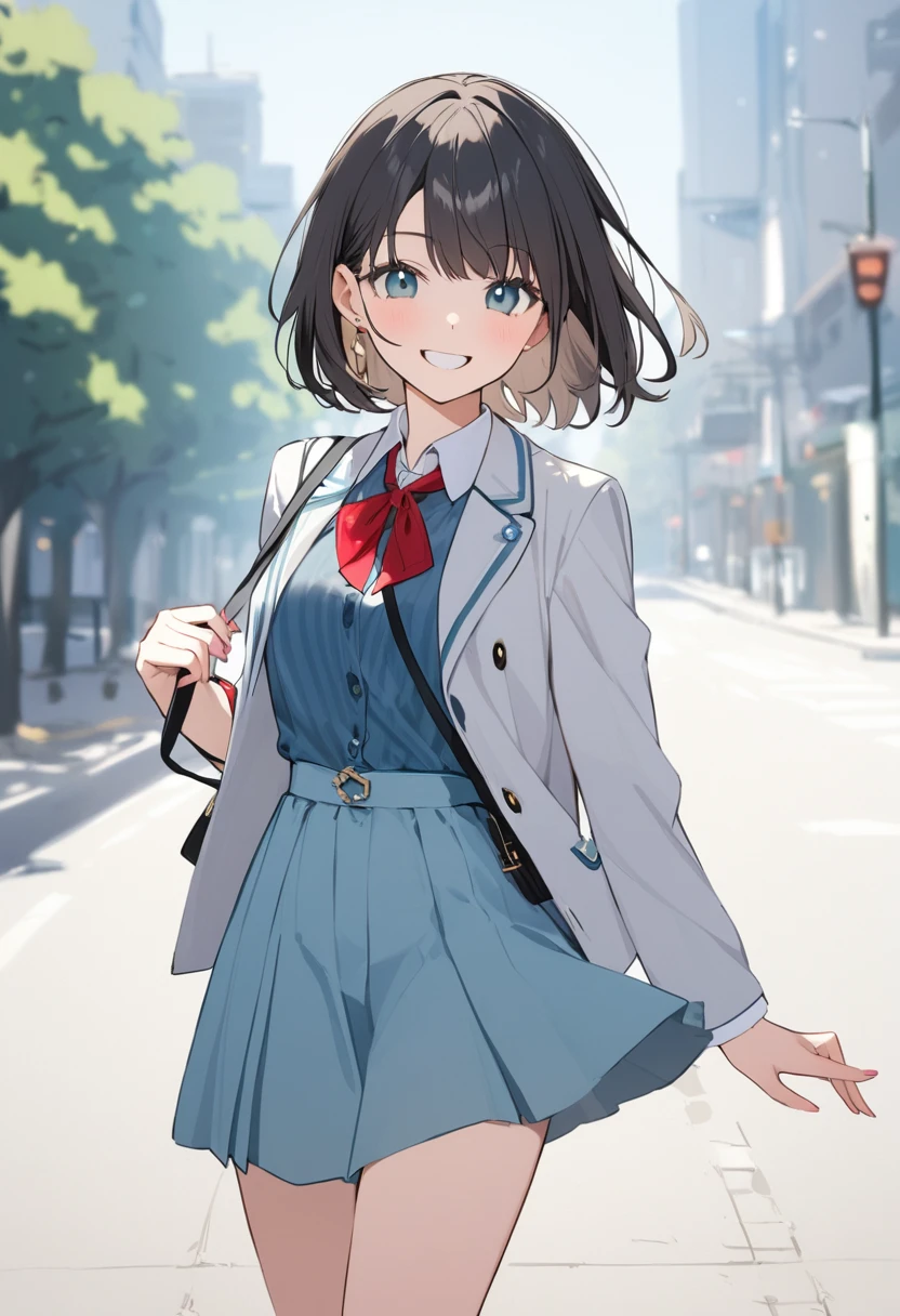 1 Girl,(Gal:1.4),fashion,smile,Galピース,high school girl, beautiful