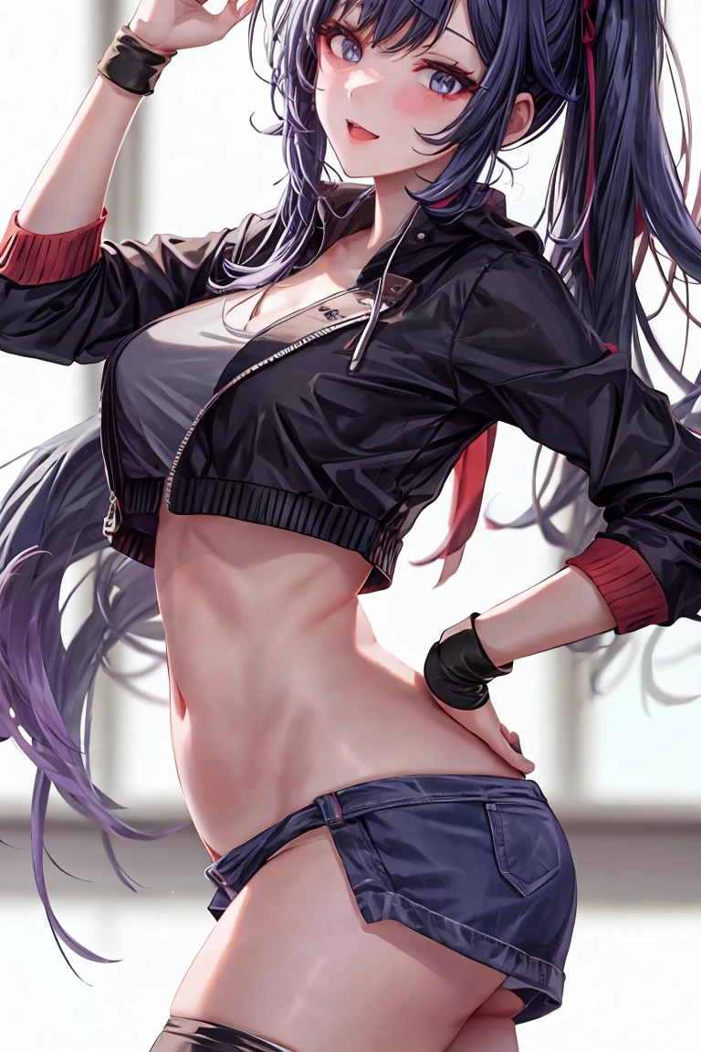 woman, sexy woman, mature female, mommy, black hair, red eyes, detailed eyes, detailed lips, big breasts, short sleeves sailor uniform, sit with crossed legs, classroom, evil smiling, seductive lips, adjusting hair, skirt, hunter eyes, look from below, licking lips, slighty midriff
