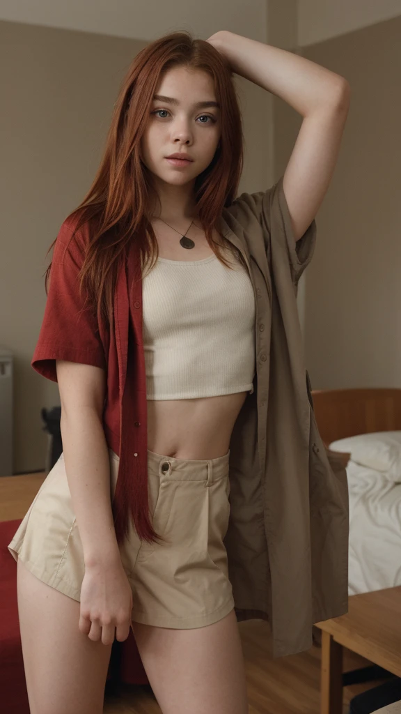 Jeune fille rousse de 20 grande .
