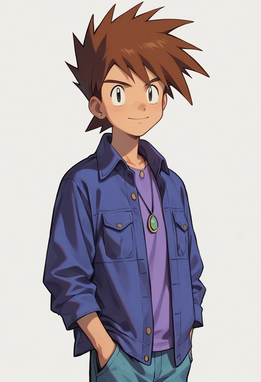 gary oak wearing kantooutfit