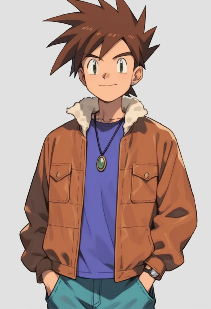 gary oak wearing kantooutfit