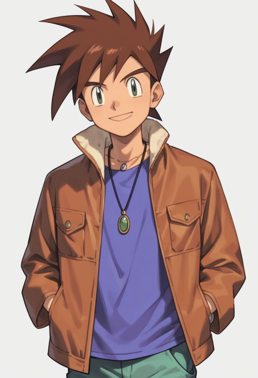 gary oak wearing kantooutfit