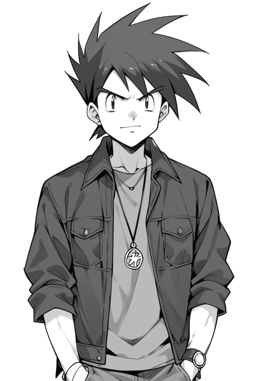 gary oak wearing kantooutfit