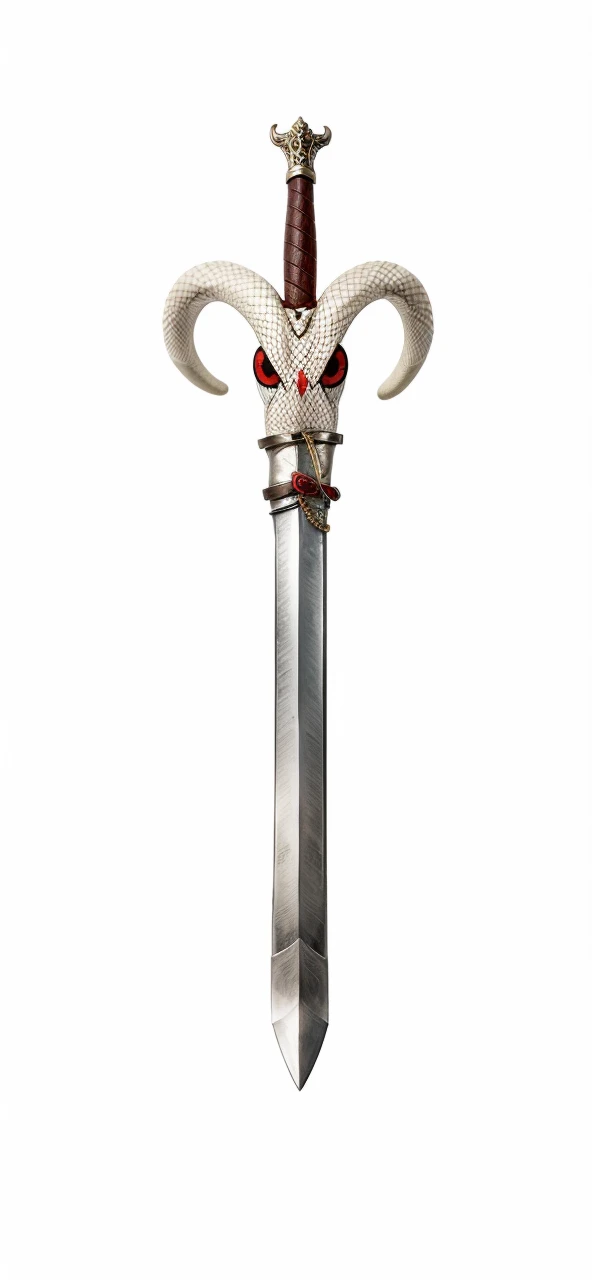 Sword wrapped by a red-eyed snake