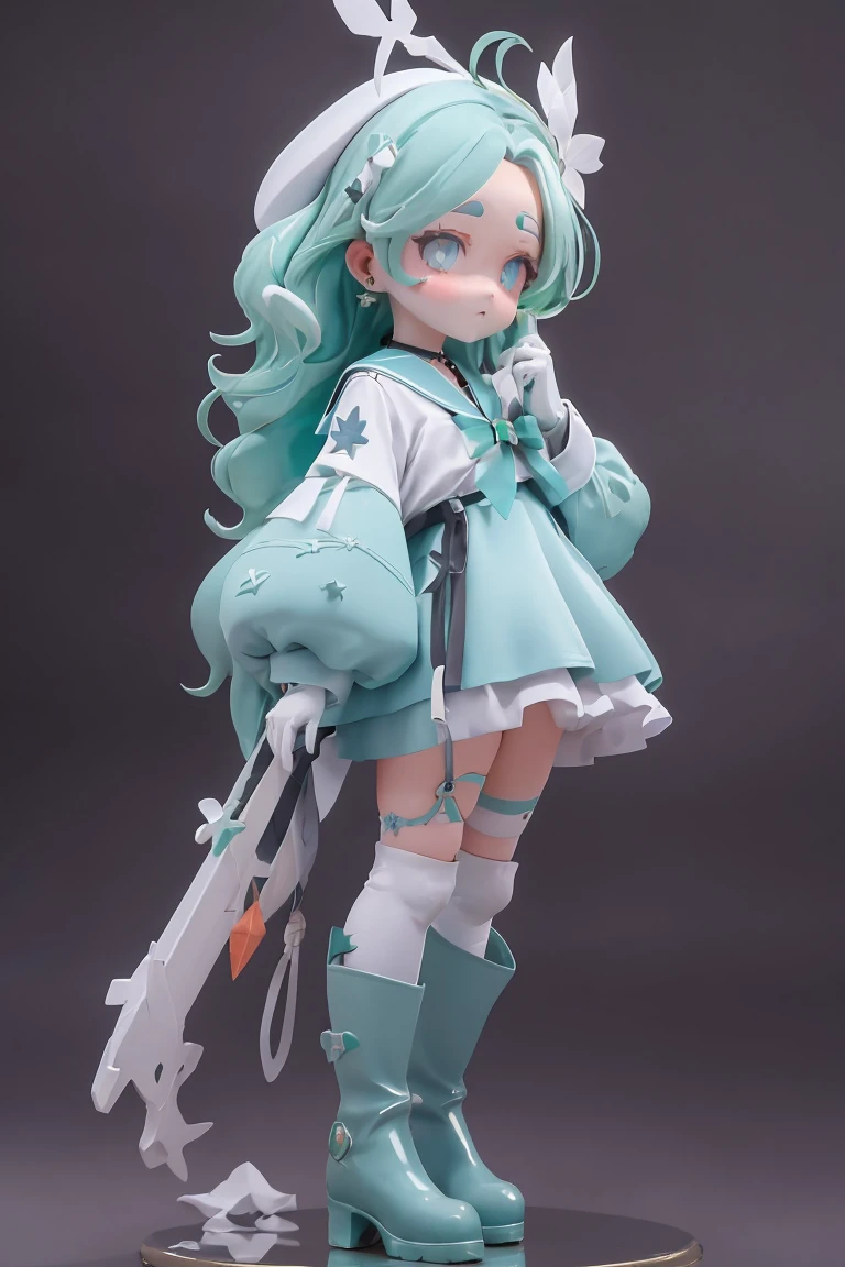 (Full body standing), solo, masterpiece,Best quality,8K, Clear and clean background, Micro close-up, 01 This, 1 Girl, Solitary, sailor warrior uniform, White gloves, Aqua eyes, Green Sailor Warrior, Dark green hair, Hair accessories, Necklace, miniskirt, Short and delicate hair, Earrings and Nipple Rings, Headgear, boots, Knee-high boots, (Eyes for perfect detail:1.2), (high quality:1.2), (High Detail:1.2), (masterpiece:1.2), (Extremely detailed:1.2), illustration,Oil painting brush, solo, (White background), Simple background, Masterpiece, best quality, illustration, , Beautiful and delicate light, Beautiful and delicate eyes, diaphragm, Big forehead, Qibi, 全身masterpiece, best quality at best