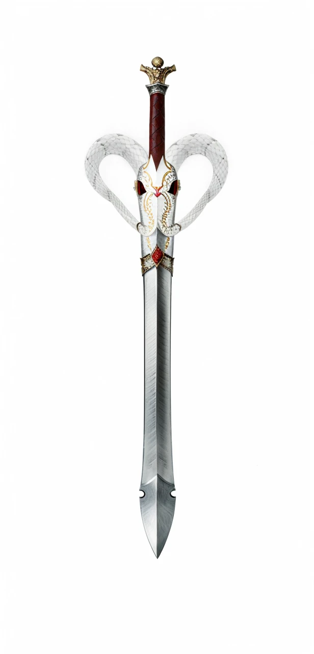 Sword wrapped by a red-eyed snake