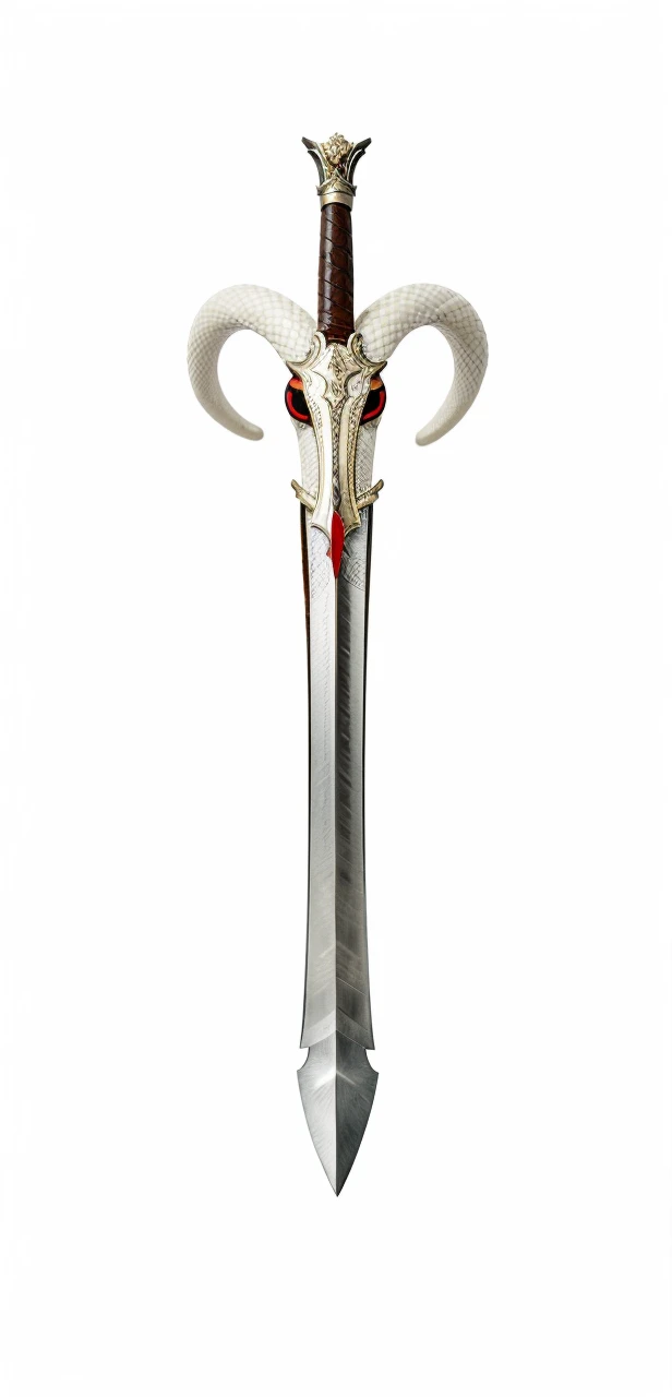 Sword wrapped by a red-eyed snake