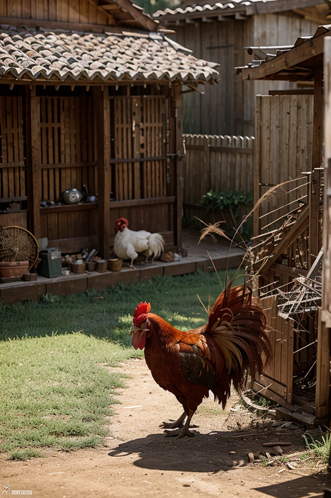 a rooster went berserk and was followed by other roosters