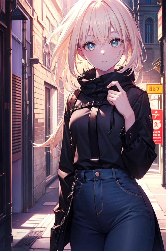 They haven't even toned it down, Nishikigi chisato, short hair, bangs, Blonde, (Red eyes:1.5), Hair Ribbon, One side up, Bobcut,Riders jacket,sweater,Leather pan,short boots,(bike Harley-Davidson),Leaning on the bike、
break outdoors, parking,
break looking at viewer, (Cowboy Shot:1.5),
break (masterpiece:1.2), Highest quality, High resolution, unity 8k wallpaper, (shape:0.8), (Fine and beautiful eyes:1.6), Highly detailed face, Perfect lighting, Highly detailed CG, (Perfect hands, Perfect Anatomy),