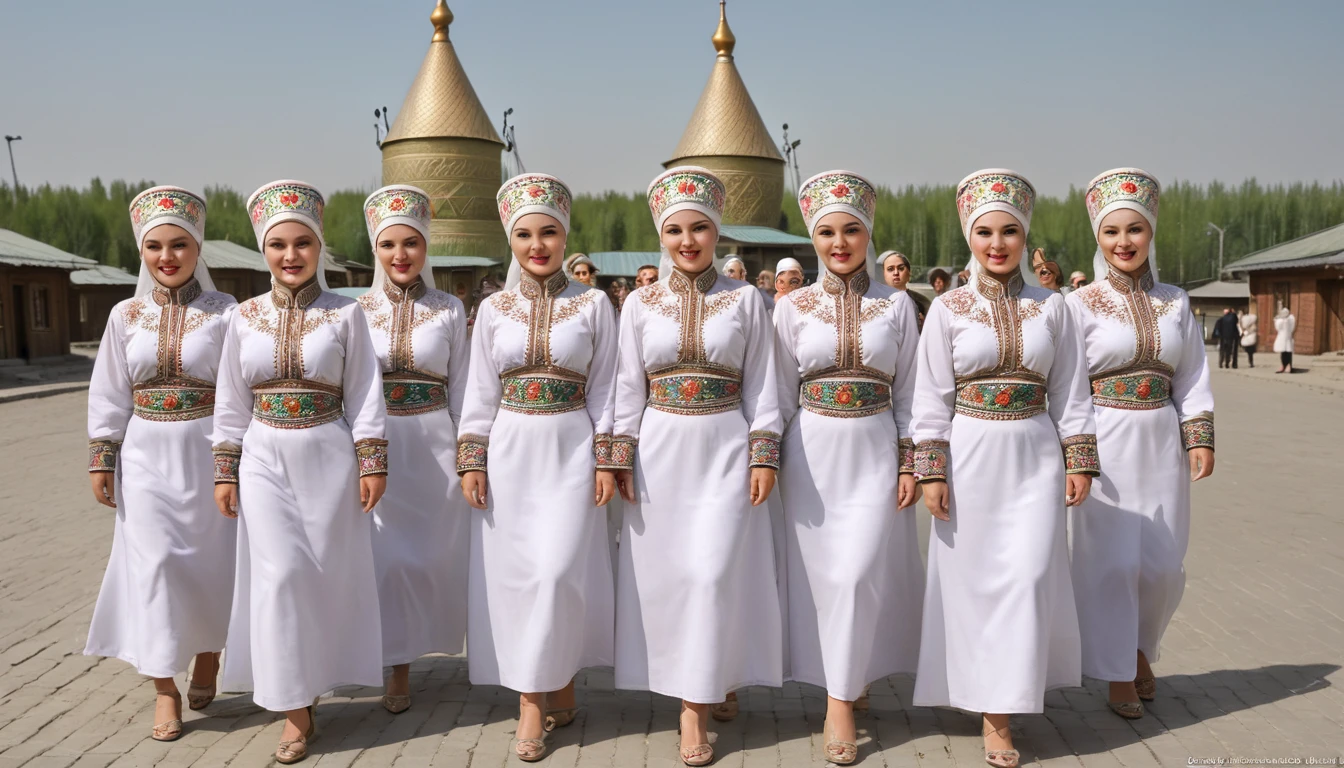 Post High-end Creative Variations Download Data Generation Request Txt2Img 8k, best quality, final result: 1.2), (realistic, photo-realistic: 1.37), highly detailed, (1000 girls), This realistic image shows a large group of khazakstan women wearing traditional hats and tight traditional khazakstan bikinis, walking among traditional khazakstan houses. The women in this image are white and appear to have different ages and short body shapes. The atmosphere of this image looks like a parade or a special event involving many female participants. , breasts, beautiful eye details, (traditional dress: 1.1), ((sexy)), curvy body, (full body), standing, sexy,
Translated with DeepL.com (free version)