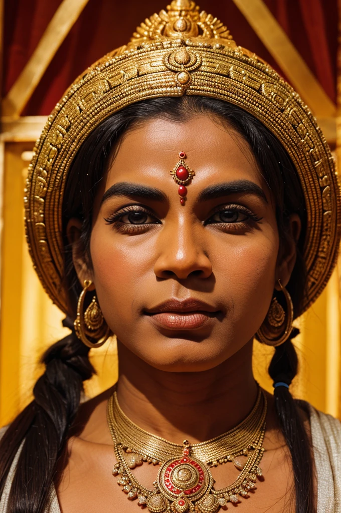 Half open eye can see hanuman ji