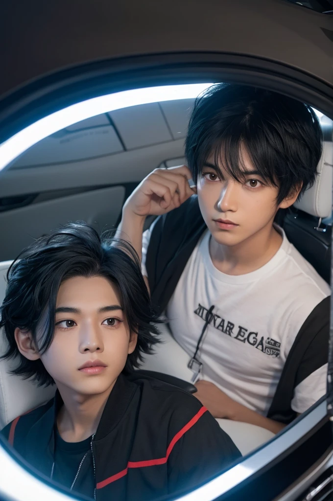 Hedgehog boy black hair