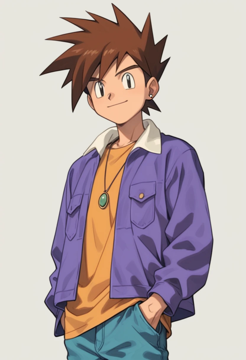 gary oak wearing kantooutfit